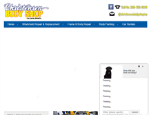 Tablet Screenshot of christensenbodyshop.com